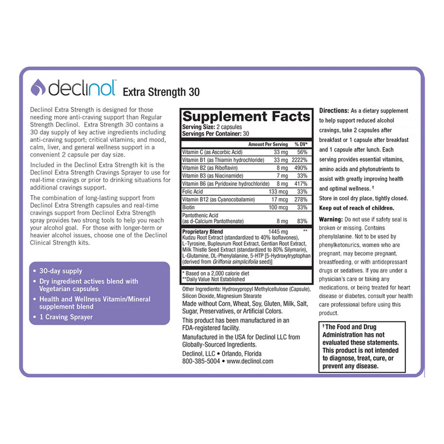 Declinol Extra Strength 30 Day Supply